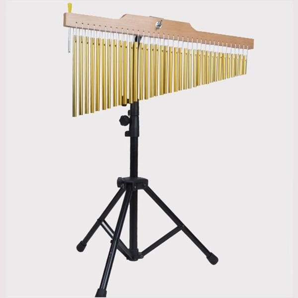 バーチャイムスタンド ミュージカルパーカッション楽器 ポータブル 安定 ミュージカルチャイムスタンドホルダー 高さ調節可能 プロ仕様
