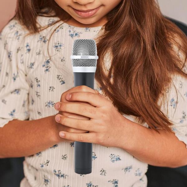 人工子供用マイク ごっこ遊び 結婚式 イベント 感謝祭 銀メッシュヘッド