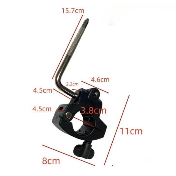 電子ドラムラッククランプ、交換用、プロフェッショナル、楽器アクセサリー、アタッチメント、電子ドラムクリップブラケット , Clamp L Rod