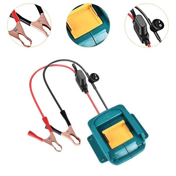  18V バッテリー用アダプター プロフェッショナル バッテリー クリップ ワニ口クランプ