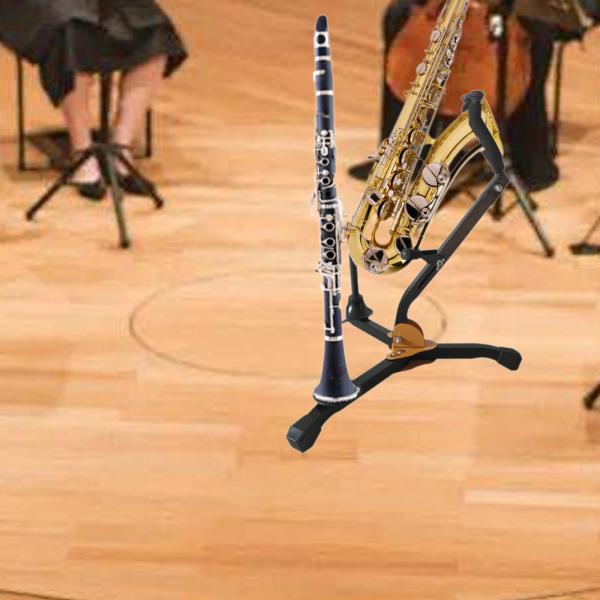 折りたたみ式サックススタンドホルダーラック、管楽器、プロフェッショナル、軽量で持ち運びが簡単、ポータブルサポートサックスホルダー