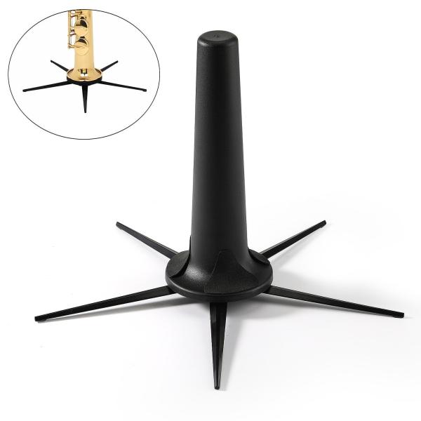 クラリネットスタンド トランペットスタンド ストレートスタンド 軽量ポータブル楽器アクセサリー 5本脚ソプラノサックススタンド付き