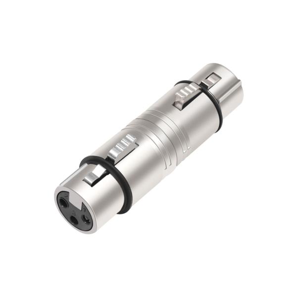 XLR アダプター 3 ピン コネクタ  ライン アダプター XLR メス - メス エンターテイメント ライブ ブロードキャスト スピーチ 歌