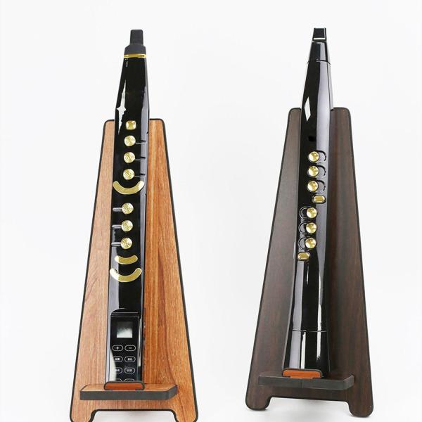 エレキ管楽器スタンド 楽器サポート 子供 ティーン パフォーマンス用 ダークブラウン