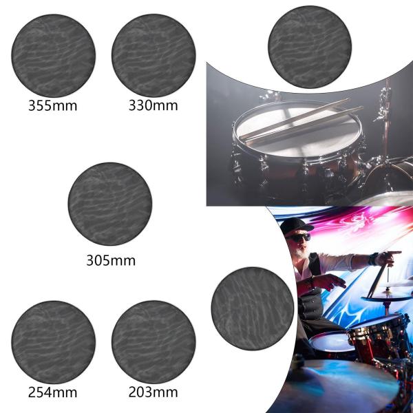 バスドラム ドラムヘッド 丈夫なポータブルドラムダンパー ミュート パーカッション用 14インチ