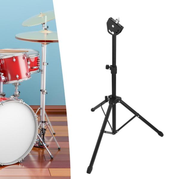 8インチ サイレントドラムホルダー 三脚 折りたたみ式楽器 打楽器ホルダー 高さ調節可能 練習 パフォーマンス ショー用