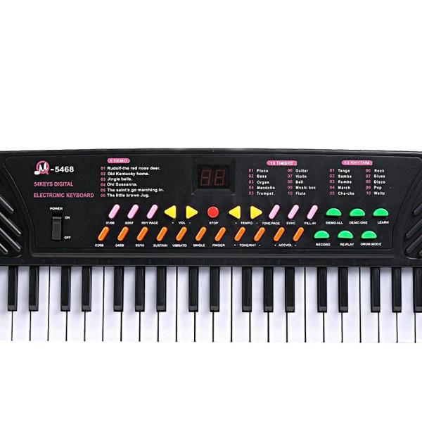54鍵電子ピアノキーボード音楽教育玩具ホリデー誕生日用USBケーブル付き