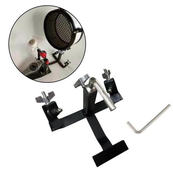 ペダル カウベル ブラケット ドラム シンバル スタンド 楽器アクセサリー パーカッションマウント カウベル ペダル マウント ホルダー ドラムセット