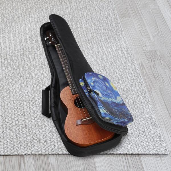 ウクレレバッグ キャリングケース 軽量 バックパック 防水 パッド入り 調節可能なストラップ 耐衝撃 屋外コンサート旅行用 , 23inch