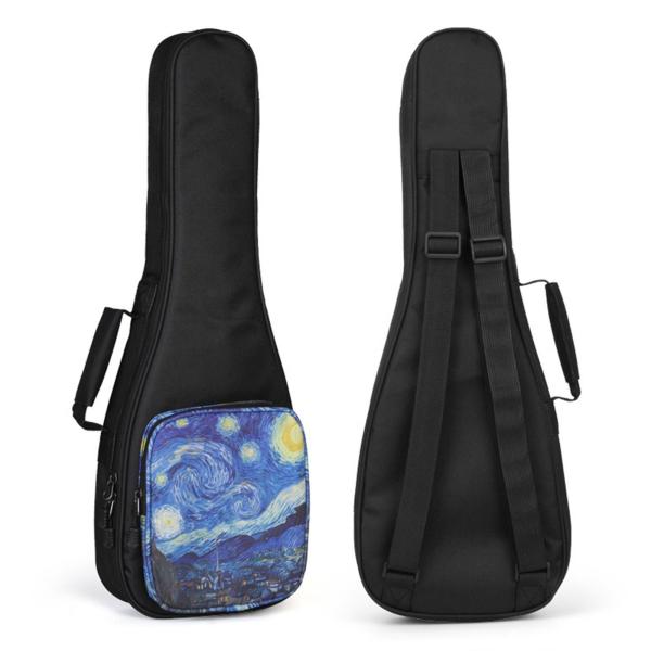ウクレレバッグ キャリングケース 軽量 バックパック 防水 パッド入り 調節可能なストラップ 耐衝撃 屋外コンサート旅行用 , 26inch