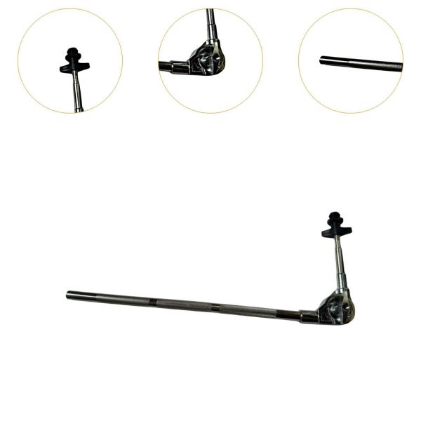 シンバルスタンド ドラム金具 メタルシンバルアタッチメント マイクスタンド金具 ロング