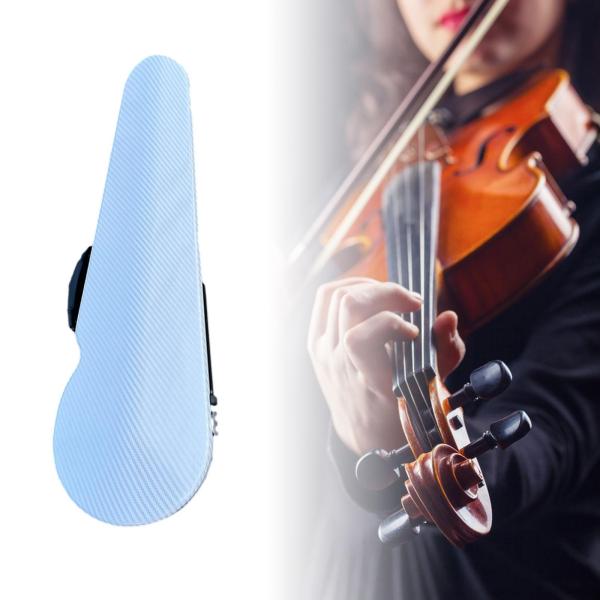 バイオリンケース 湿度計付き ストラップ付き バイオリンボックス プレイヤー用 ギフト 初心者 ホワイトカーボン柄