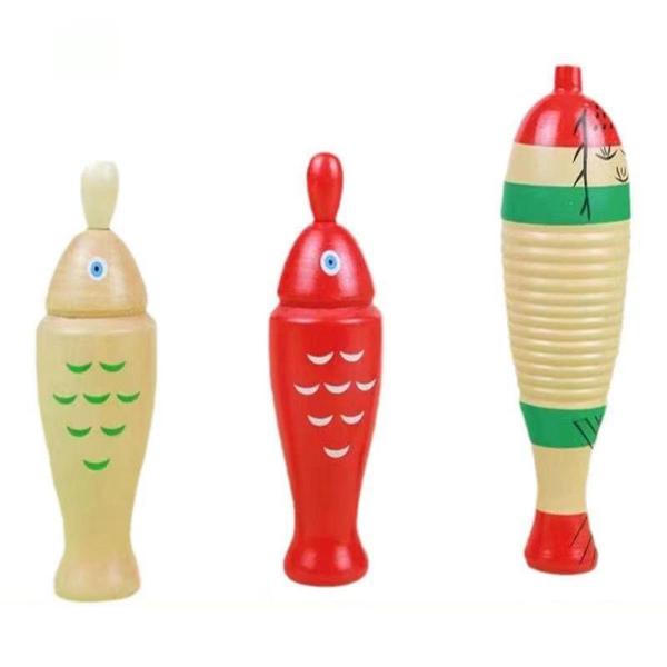 打楽器 音楽おもちゃ 木製楽器 子供用 幼児用 14.5cm レッド