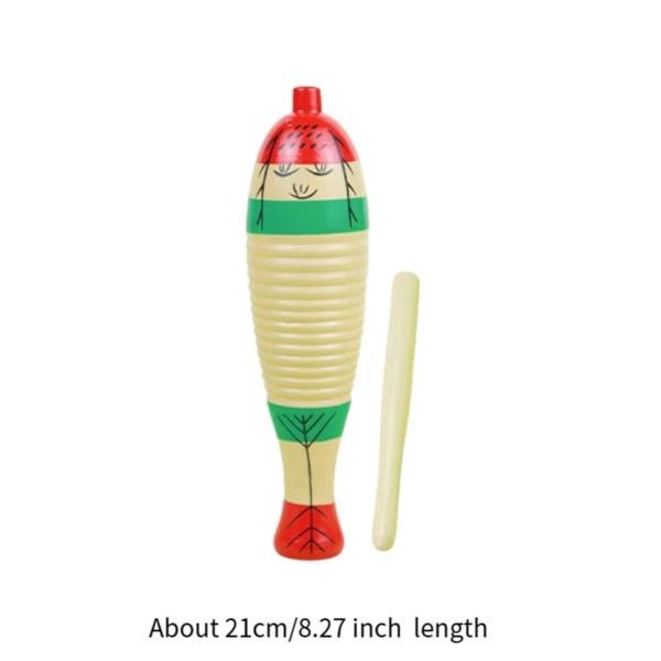 打楽器 音楽玩具 木製楽器 子供用 幼児用 21cm マルチカラー