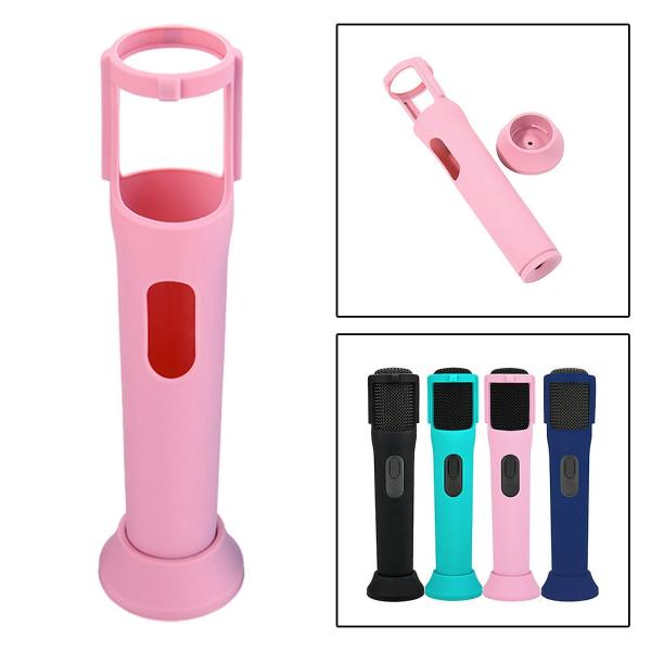 保護カバー カバー ポータブル 滑り止め 耐衝撃ケース 保護スリーブ ショー KTV スタジオ用 , ピンク