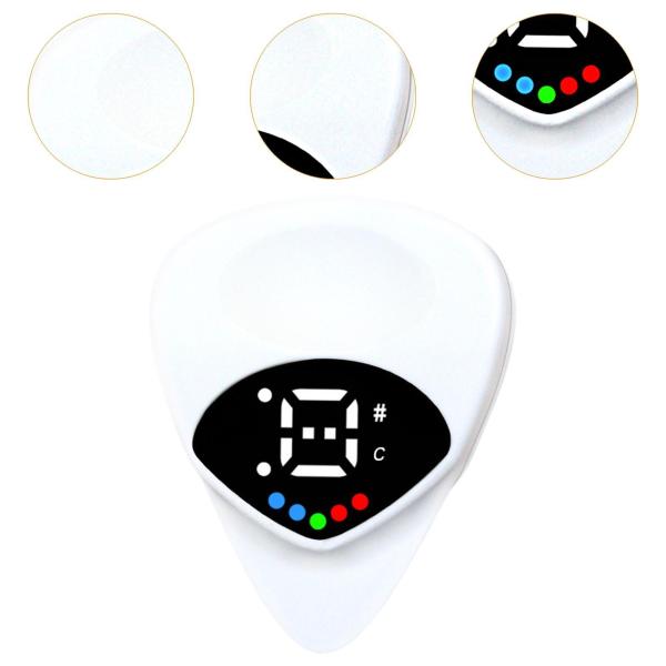 ギターチューナー デジタル電子チューナー 高精度 ディスプレイ付き ギターピックおよびその他の弦楽器ベース
