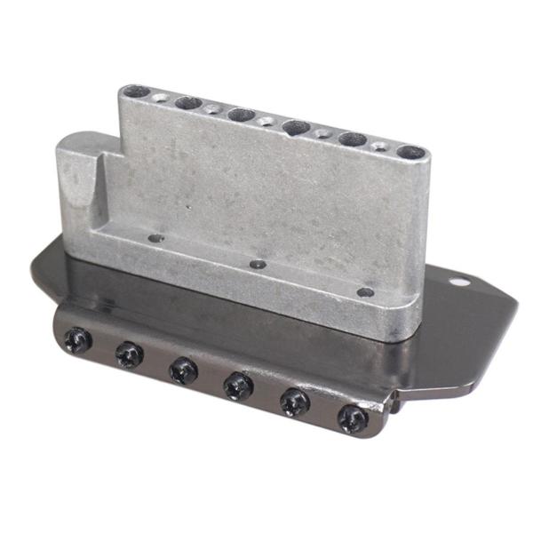 ギタートレモロブリッジセット 6 弦エレキギター固定ハードテイルブリッジブラック