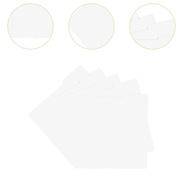 ビニールDVDレコード仕切りクイック検索LPビニールCDボックスホワイトのカード仕分け