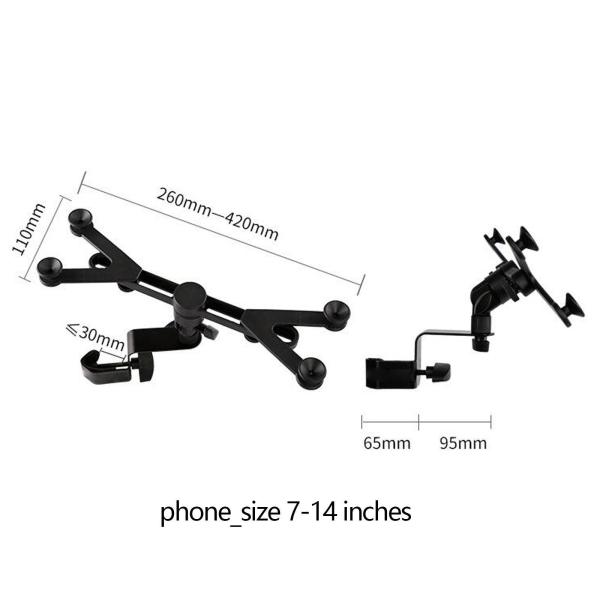 調整可能なタブレットマウントホルダー電子スコアステージスタンドミュージックスタンドインストールギフト360度回転