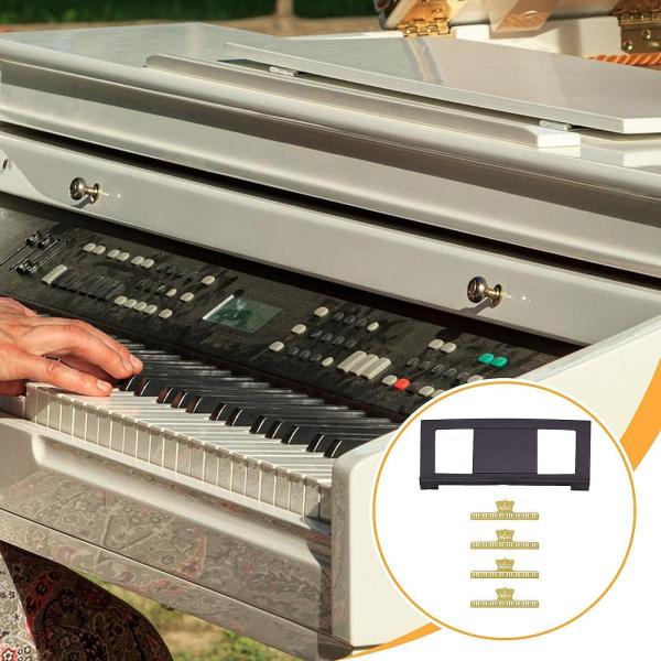電子キーボード譜面台 コンパクトシートスタンド ギフト ピアノ練習用 ゴールドクリップ4個付き