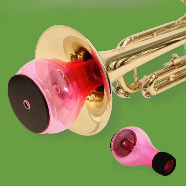 トランペットミュート BB トランペットアクセサリー 指導練習パフォーマンス用 ブルー