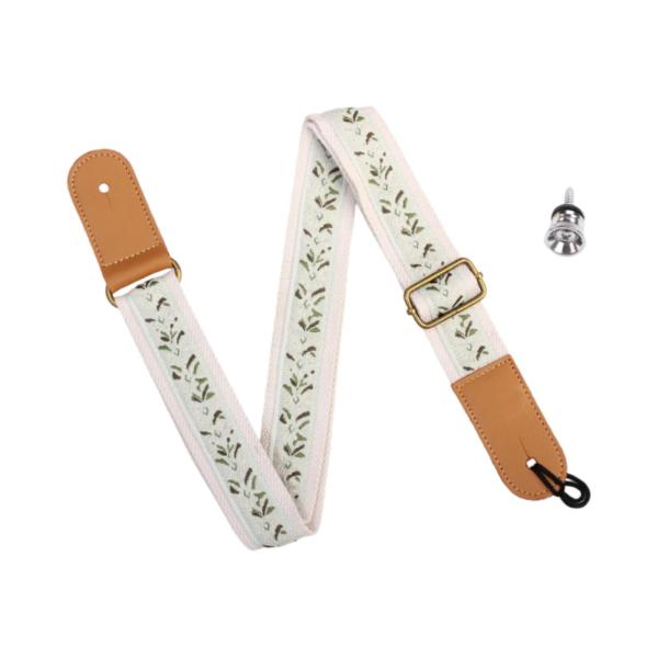 ウクレレストラップ ユニバーサルショルダーベルト 4弦楽器用 テナー/ソプラノ ベージュ