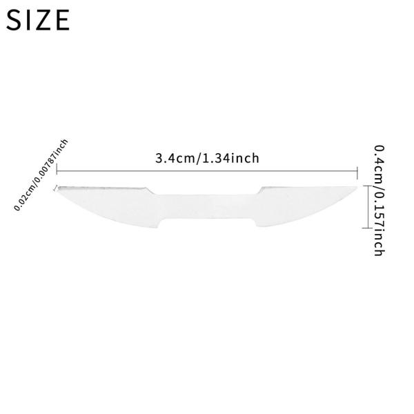 木管楽器用フルートマウスピース位置決めステッカー 2枚セット 厚さ0.5mm 中国製竹製フルート用