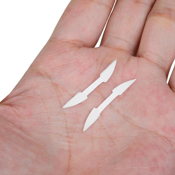 木管楽器用フルートマウスピース位置決めステッカー 2枚セット 厚さ0.5mm 中国製竹製フルート用