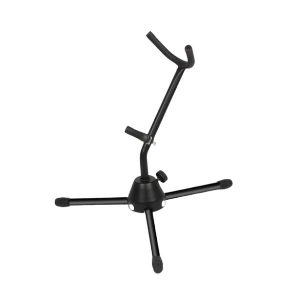 サックススタンド ソフトラバースポンジパッド 軽量楽器アクセサリー 折りたたみ式 アルト&テナーホルダーラック用