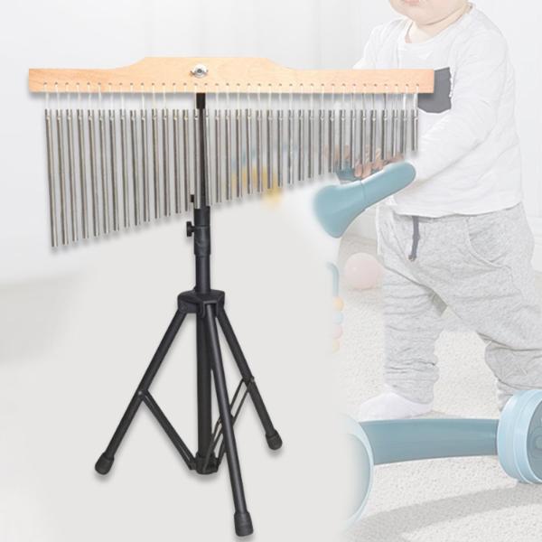 36音単列チャイム楽器 ブラケット付き 使いやすいウィンドチャイム ハンド 教室練習用 初心者向け
