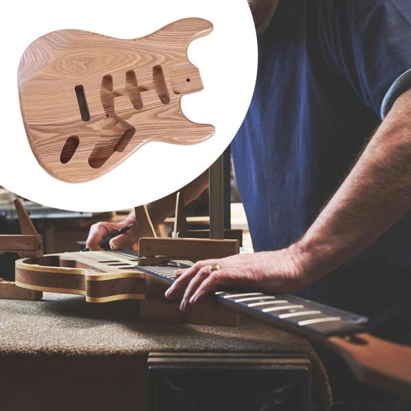 エレキギター本体 ギターバレル 交換部品 木製 DIY エレキ 初心者向け DIY パーツ アクセサリー