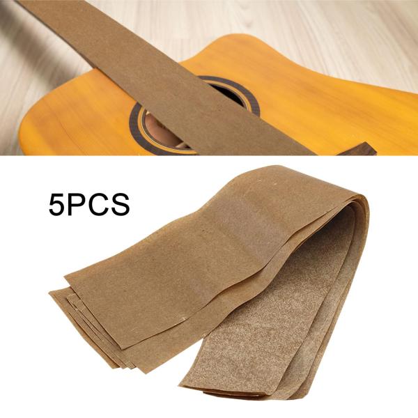 ギター弦保護紙 交換用 軽量 メンテナンス 5枚セット 650mm