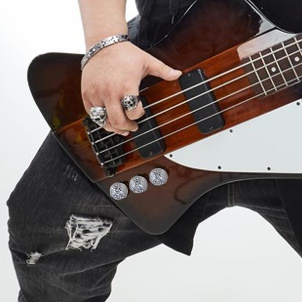 3 個入り ギターコントロールスピードトーンボリュームノブギターベースコントロールノブアクセサリー頑丈な金属製ユーティリティポットボタンキャップの交換