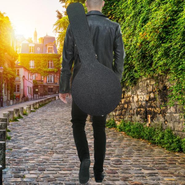 バンジョーケース PUレザー プロフェッショナル ポータブル ストレージポーチ アクセサリー 丈夫なプレミアムプラッシュ内部パッド入りギグバッグ バン