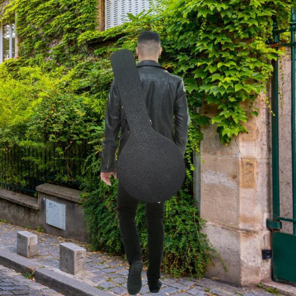 バンジョーケース PUレザー プロフェッショナル ポータブル ストレージポーチ アクセサリー 丈夫なプレミアムプラッシュ内部パッド入りギグバッグ バン