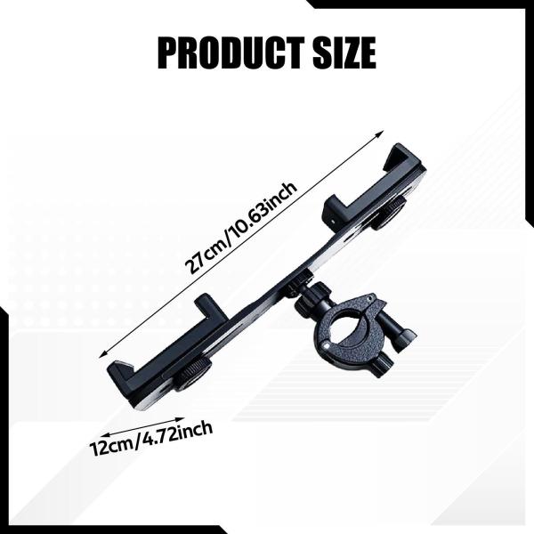 音楽用竪琴電話ホルダー、トランペット用竪琴電話スタンドクリップクランプ、マーチングバンド、クラリネット、練習の楽譜を簡単に読める調節可能