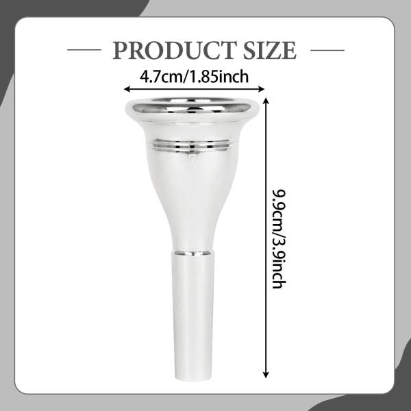 チューバマウスピース 真鍮製マウスピース 初心者向けプロ仕様楽器アクセサリー 丈夫な交換部品