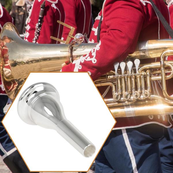 チューバマウスピース 真鍮製マウスピース 初心者向けプロ仕様楽器アクセサリー 丈夫な交換部品