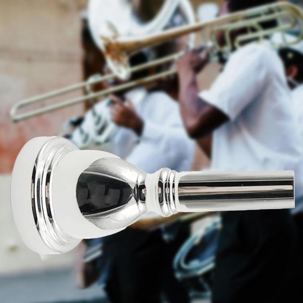 チューバ マウスピース プロの音楽愛好家へのギフト トレーニング パフォーマンス 交換用 楽器アクセサリー 真鍮製マウスピース