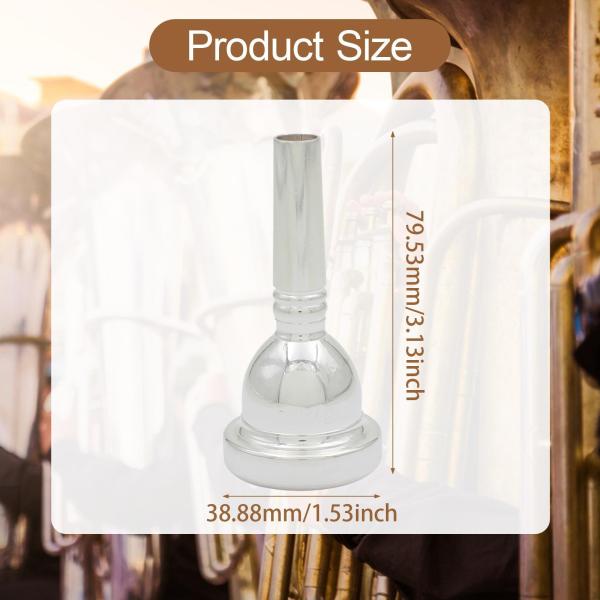 トロンボーン マウスピース プロ仕様 楽器パーツ 交換用 シルバー