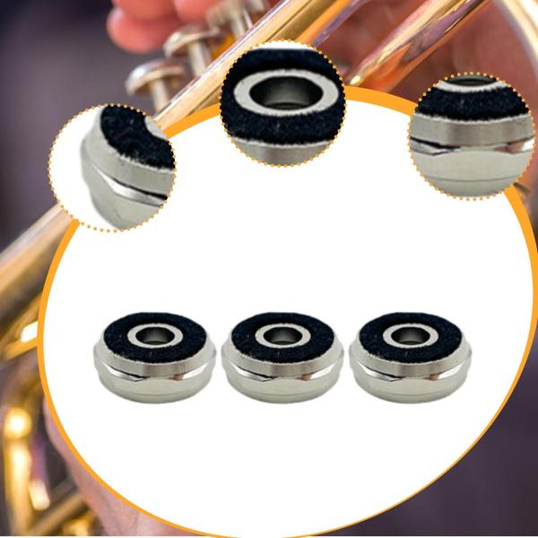 3 個入り トランペットフィンガーボタン上部バルブカバートランペットピストンバルブキャップ耐摩耗機能修理部品ミュージシャン用