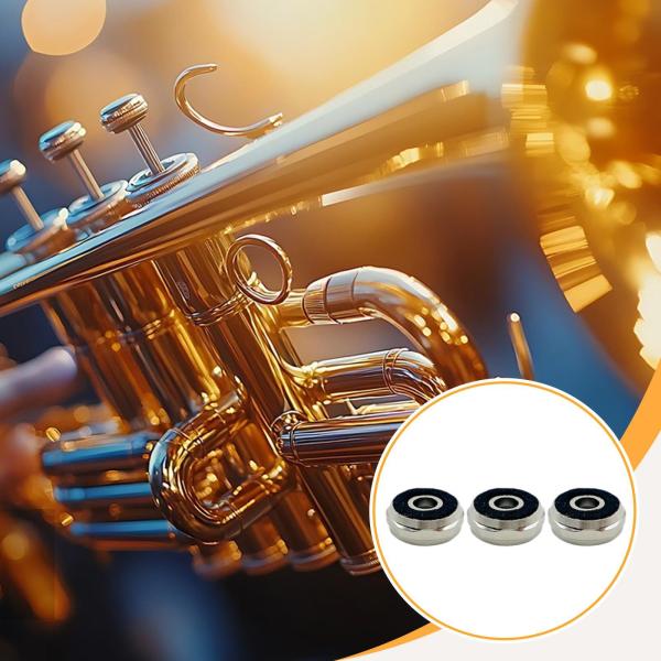3 個入り トランペットフィンガーボタン上部バルブカバートランペットピストンバルブキャップ耐摩耗機能修理部品ミュージシャン用