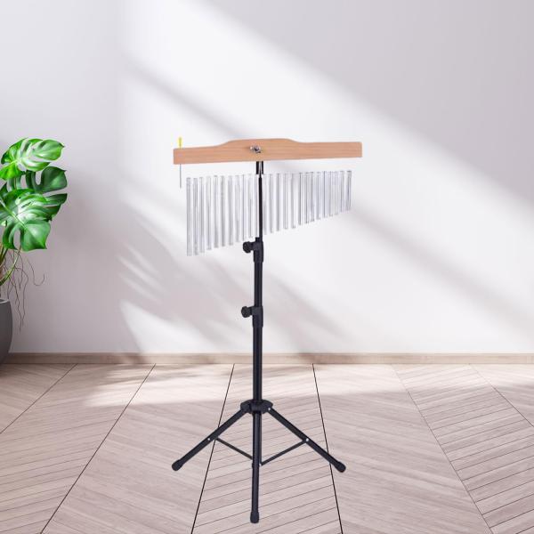 バーチャイム 調節可能なスタンド 頑丈な耐久性 プレミアムプロフェッショナル シングルロウ 25音
