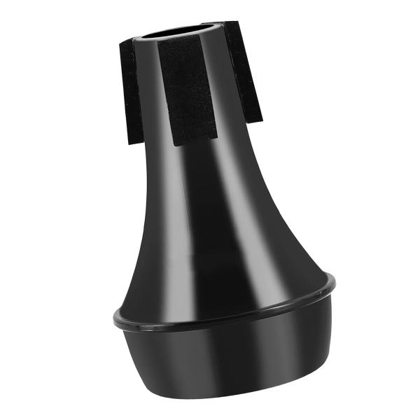 トランペットミュート ノイズ低減 プロフェッショナル練習用 トランペット用ストレートミュート ブラック