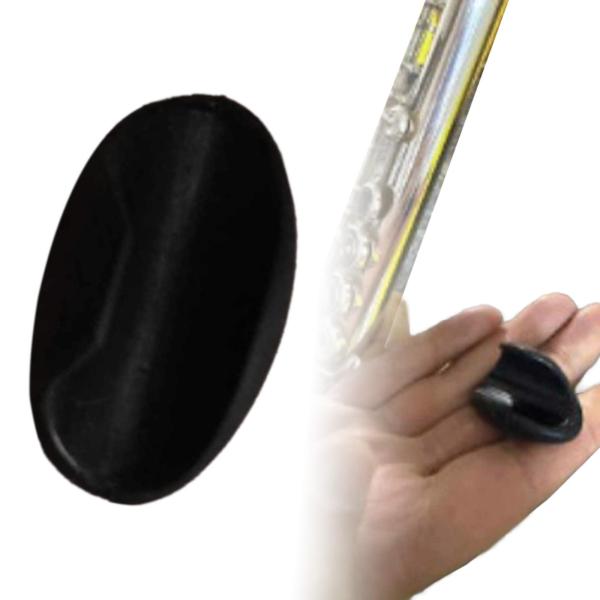 フルート用親指レストクッション、フルート用指レスト、プロテクターパッド、再利可能、ソフトシリコン製指カバー、滑り止め、プロ