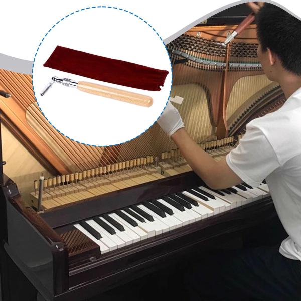 ピアノチューニングレンチ ロングハンドル 頑丈、信頼、コンパクト、効率的、人間工学に基づいた設計、楽器アクセサリー ピアノレンチツール