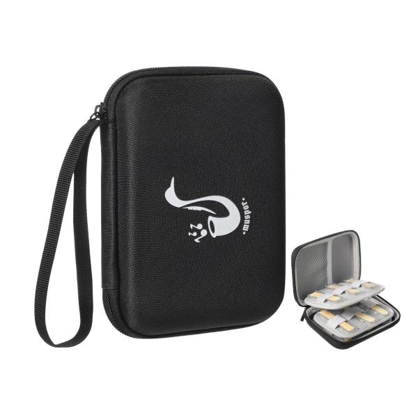 サックスリードケース 防水リードケース収納バッグ クラリネットサックス用 アルトサックス用 ブラック