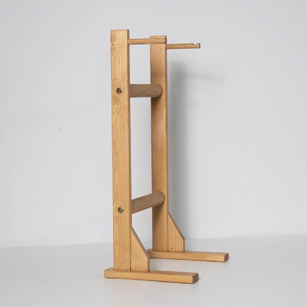 木製スタンド 15.75インチ  多目的ポータブルディスプレイホルダー ウィンドチャイム木製スタンド デスクトップ、ヨガ、ティールーム用