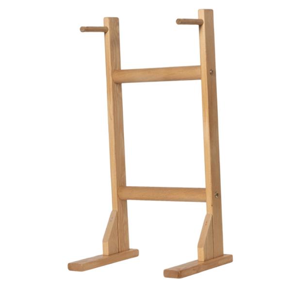 木製スタンド 15.75インチ  多目的ポータブルディスプレイホルダー ウィンドチャイム木製スタンド デスクトップ、ヨガ、ティールーム用