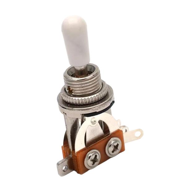 エレキギター用 3ウェイ トグルスイッチ メタルコンポーネント ショート 交換用 大人用 シルバー